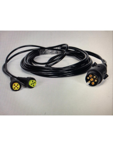 Cable de 2X5 Bytes con conector de 7 Pymes y 7,5 m.